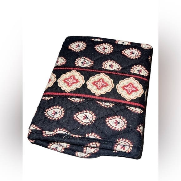Vera Bradley “Classic Black” (Retired 2006) Tri-Fold Velcro Wallet - Picture 2 of 4